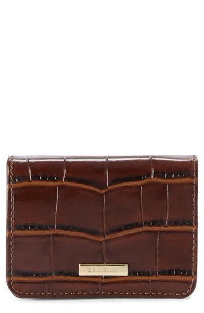 Brahmin Clementine Embossed Leather Card Case