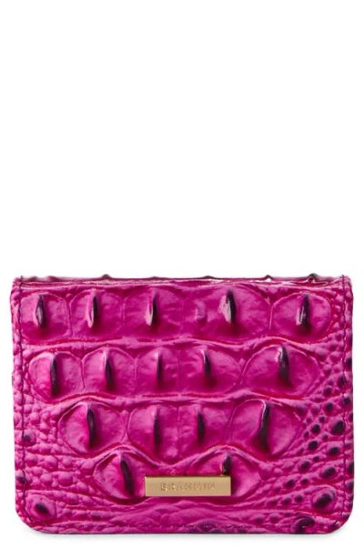 Brahmin Clementine Embossed Leather Card Case