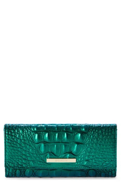 BRAHMIN BRAHMIN CORDELIA CROC EMBOSSED LEATHER WALLET