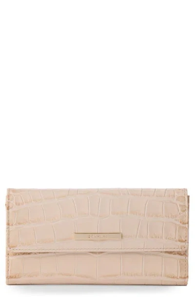 Brahmin Cordelia Croc Embossed Wallet In Neutral