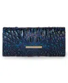 Brahmin Cordelia Embossed Leather Wallet In Brown