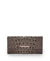 Brahmin Cordelia Croc Embossed Leather Wallet In Brown
