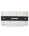 Brahmin Cordelia Minden Trifold Magnetic Snap Wallet In Brown
