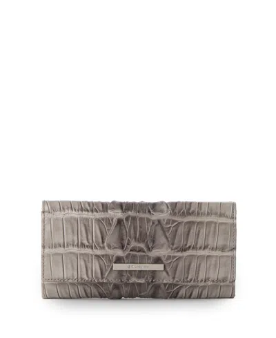 Brahmin Cordelia Textured Trifold Wallet In Gold