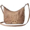 Brahmin Corinne Croc Embossed Leather Crossbody In Brown
