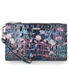 Brahmin Daisy Melbourne Embossed Leather Clutch In Multi
