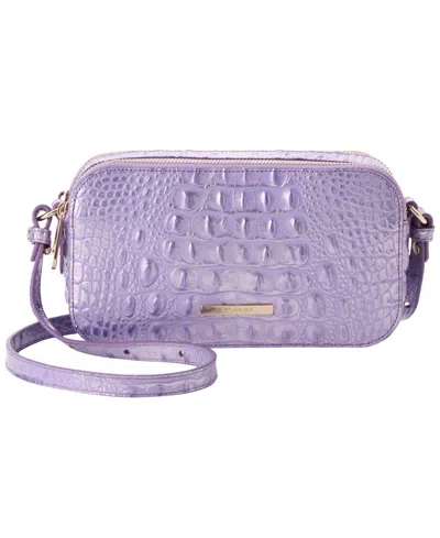 Brahmin Danica Melbourne Small Leather Crossbody Bag In Purple