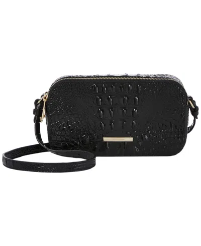 Brahmin Danica Melbourne Small Leather Crossbody Bag In Black