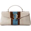 Brahmin Dayan Embossed Leather Shoulder Bag In Multi
