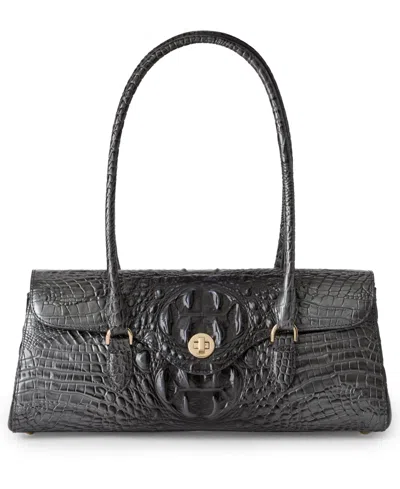 Brahmin Dayan Melbourne Satchel Bag In Black