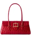 Brahmin Dayan Vanderbilt Embossed Leather Satchel