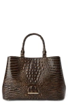 Brahmin Denise Croc Embossed Leather Tote