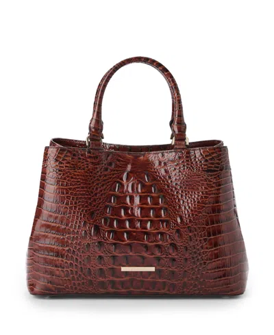 Brahmin Denise Medium Melbourne Leather Satchel Bag In Brown