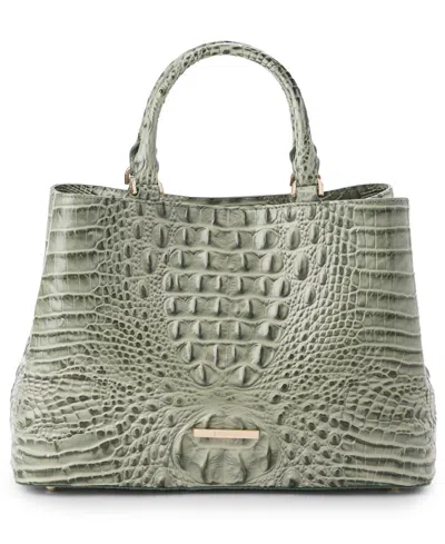 Brahmin Denise Medium Melbourne Leather Satchel Bag In Softgrass