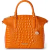 Brahmin Duxbury Croc Embossed Leather Satchel