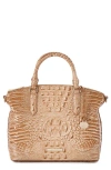 BRAHMIN BRAHMIN DUXBURY CROC EMBOSSED LEATHER SATCHEL