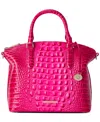 Brahmin Duxbury Croc Embossed Leather Satchel In Affection