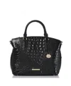 Brahmin Duxbury Satchel Black Melbourne In Black Melbourne