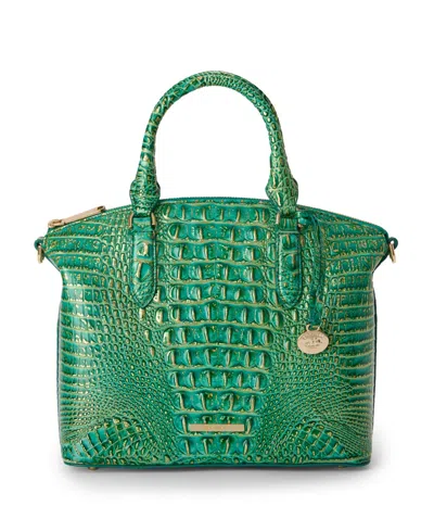 Brahmin Duxbury Leather Satchel Bag In Jungle Jewel Melbourne Fl