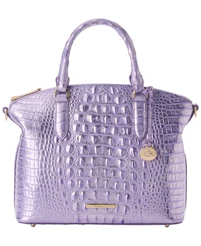 Brahmin Duxbury Leather Satchel Bag In Orange