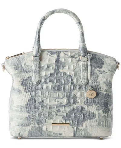 Brahmin Duxbury Melbourne Medium Leather Satchel In Gray