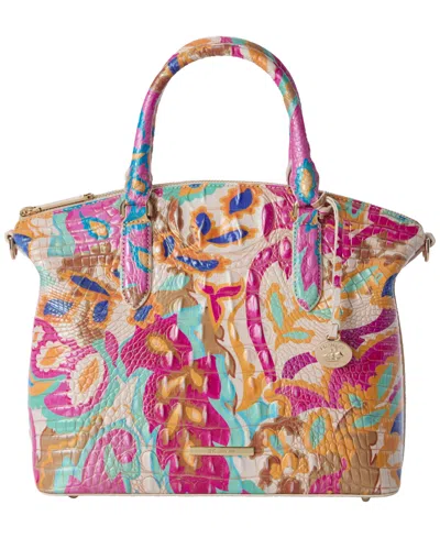 Brahmin Duxbury Melbourne Medium Leather Satchel Handbag In Multi