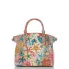 Brahmin Duxbury Leather Satchel In Starlight