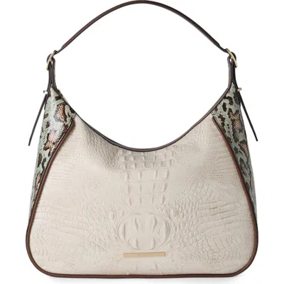 Brahmin Edie Embossed Leather Shoulder Bag In Multi