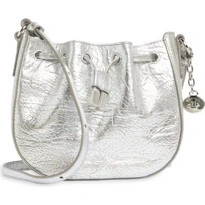 Brahmin Eliana Leather Crossbody Bag In Silver Duchess
