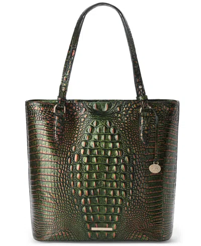 Brahmin Ezra Melbourne Large Embossed Leather Tote Bag