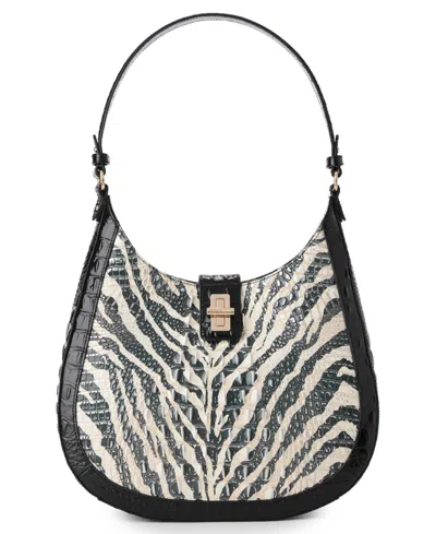 Brahmin Fallon Leather Hobo-inspired Medium Shoulder Bag In Multi