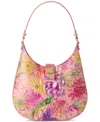 Brahmin Fallon Medium Melbourne Leather Shoulder In Perennial