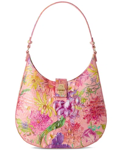 Brahmin Fallon Medium Melbourne Leather Shoulder In Perennial