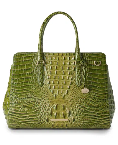Brahmin Finley Carryall Melbourne Large Leather Carryall In Green