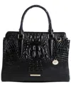 Brahmin Finley Leather Satchel In Multi