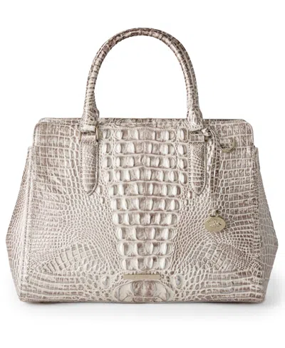 Brahmin Finley Medium Leather Satchel Bag In Pattern