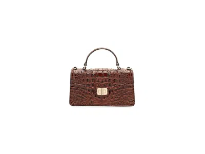 Brahmin Genie Cross Body Women's Handbags Pecan, Leather