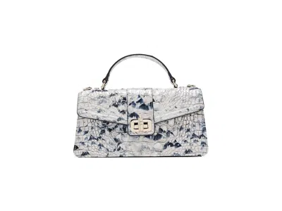 Brahmin Genie Cross Body Women's Handbags Snow Owl Melbourne Di, Leather