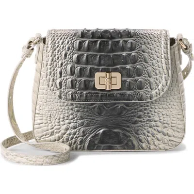 Brahmin Gianna Croc Embossed Leather Crossbody Bag In Multi