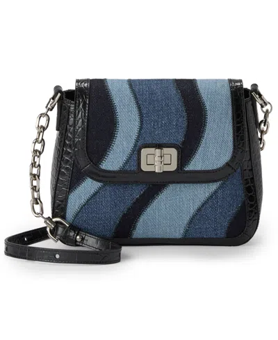Brahmin Gianna Leather Small Crossbody Bag In Blue