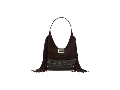 Brahmin Gwynne Cross Body Women's Handbags Chocolate Bohemian, Leather