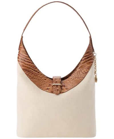 Brahmin Gwynne Palma Leather Medium Shoulder Bag In Brown