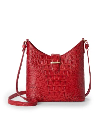 Brahmin Gwynne Small Leather Crossbody Handbag In Salsa Alden Road