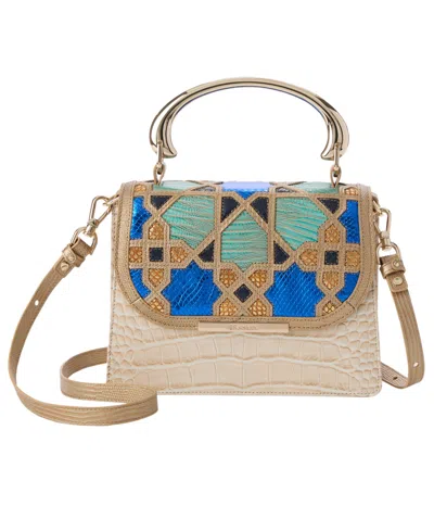 Brahmin Hallie Mosaic Small Satchel Handbag