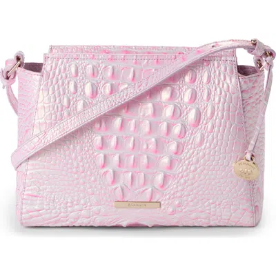 Brahmin Hillary Croc Embossed Leather Crossbody Bag