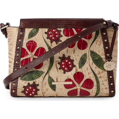 Brahmin Hillary Croc Embossed Leather Crossbody Bag