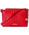 Brahmin Hillary Leather Crossbody In Red