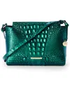 Brahmin Hillary Leather Crossbody Bag In Green