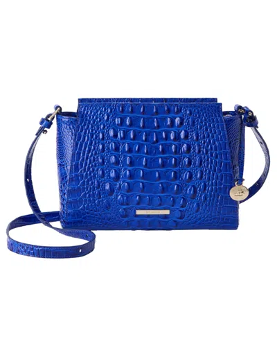 Brahmin Hillary Small Leather Small Crossbody Handbag In Blue