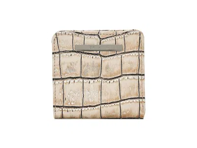 Brahmin Jane Credit Card Women's Wallet Fossilized Shale, Leather